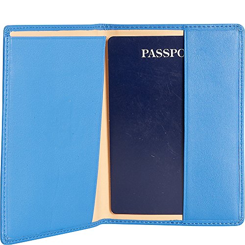 Royce Leather Passport Holder and Travel Document Organizer - color: Light Pink 3