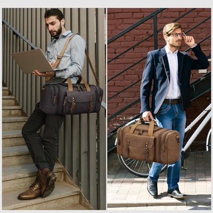 Waxed Canvas Duffel Bag 50L, Army Green - color: Army Green