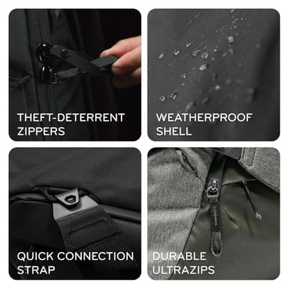 Peak Design Travel Duffel 65L, Eclipse, Weatherproof, Extra-Wide Zip, 4 External Pockets, Fits Packing & Camera Cubes, Ideal Weekend Bag, Versatile Duffel for Travel & Everyday Use - color: Eclipse, size: 65L