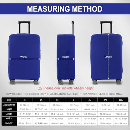 Travel Luggage Cover - Scratch-Resistant Fit 19-31 Inch, Blue, XL(28-29 inch) - color: Blue, size: 28-29 inch