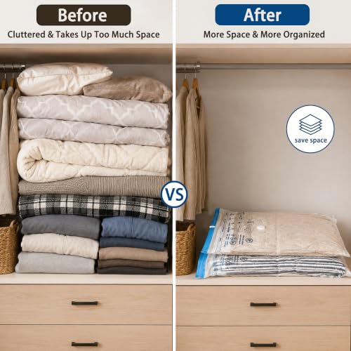 XXL Jumbo Vacuum Storage Bags, for Blanket, Bedding, Comforters - size: 6-XXL