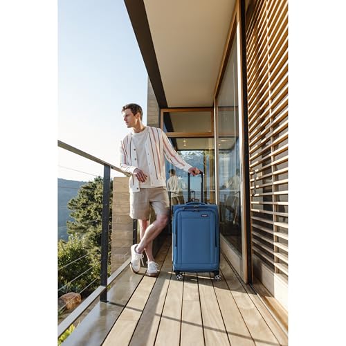 Samsonite Saire LTE Softside Expandable Luggage with Spinner Wheels, 3-Piece Set (20/25/28), Caribbean Blue - color: Caribbean Blue, size: 3-Piece Set (Carry on/Medium/Large)