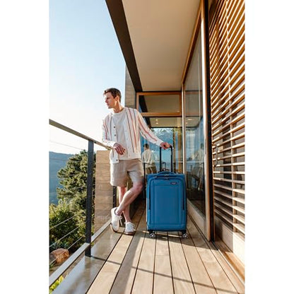 Samsonite Saire LTE Softside Expandable Luggage with Spinner Wheels, 3-Piece Set (20/25/28), Caribbean Blue - color: Caribbean Blue, size: 3-Piece Set (Carry on/Medium/Large)