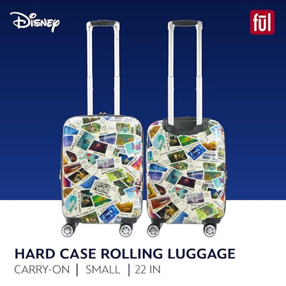 FUL Disney Stamps 22 Inch Carry On Luggage, Multi - size: 22 Inch