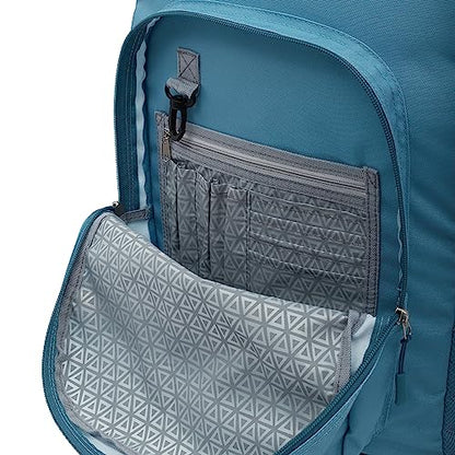 Travelers Club 18" Rolling Backpack with Shoulder Straps, Aqua - color: Aqua, size: 18 Inch