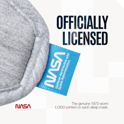 NASA Sleep Mask with LightBlock™ Barrier - color: Stellar Black & Lunar Grey