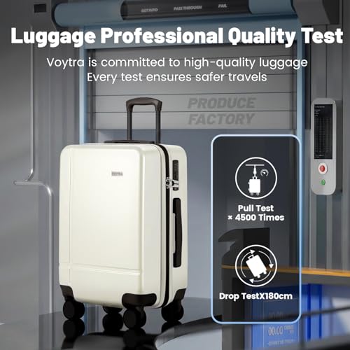 2 Piece Carry on Luggage Set, 14 in 20 in Lightweight Hardshell Suitcases with 360 Double Spinner Wheels & TSA Lock for Family Vacation Getaways Double Spinner Wheels White - color: WHITE