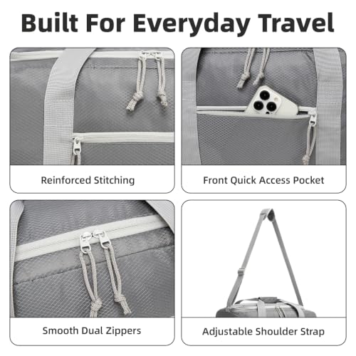 Foldable Travel Bag 85L, Extra Large Duffel for Camping & Trips - color: Dark Gray, size: 85L