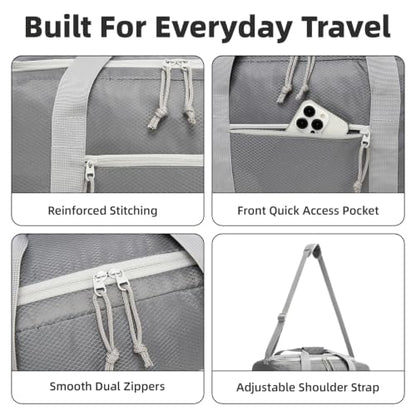 Foldable Travel Bag 85L, Extra Large Duffel for Camping & Trips - color: Dark Gray, size: 85L
