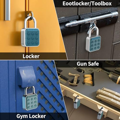 Locker Lock, 6-Digit Keypad Combination Lock for Gym Lockers - color: Deep Ocean Blue, size: 1 Pack