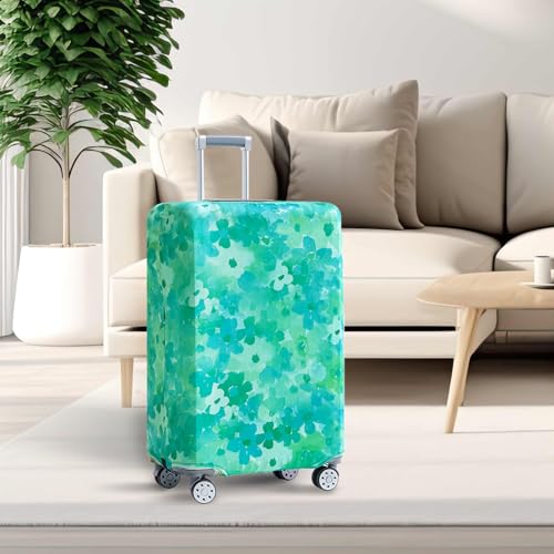 Travelkin 여행 가방 Tsa 승인 여행 가방 커버 프로텍터, 블루 플로럴., 꽃무늬 소프트쉘 - color: 블루 플로럴., size: S(18-21inch suitcase)