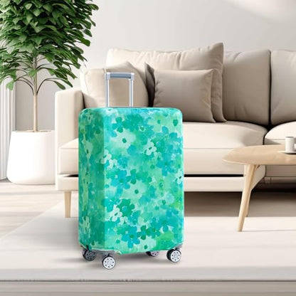 Travelkin 여행 가방 Tsa 승인 여행 가방 커버 프로텍터, 블루 플로럴., 꽃무늬 소프트쉘 - color: 블루 플로럴., size: S(18-21inch suitcase)