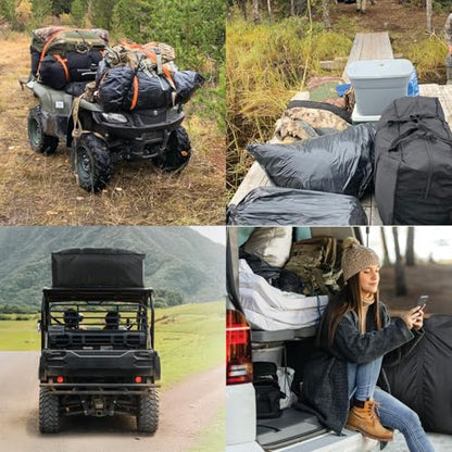 Plago Professional Quality Large Nylon Duffel Bag – Lightweight, Foldable, Water-Repellent Cargo Bag for Travel & Camping, Folding Bike, Tent, Mattress, Blankets, and Closet Storage - size: 107L (32.7"x17"x12.2")