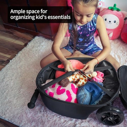 ALVOD Scooter Suitcase for Kids Ages 6-12 Kids' Luggage - style: Blue Style