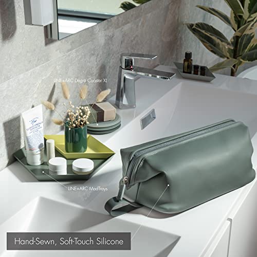 LINE+ARC Easy-to-Clean Silicone Dopp Kit & Toiletry Bag, Arctic (3.5L) - color: Arctic