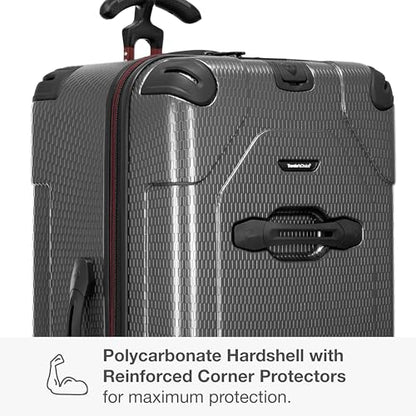 Traveler's Choice Maxporter II Polycarbonate Hardside Trunk with Spinner Wheels, Gray, 31-Inch Large Trunk - color: Gray, size: 31-inch Large Trunk