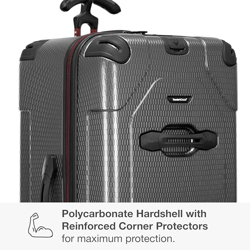Traveler's Choice Maxporter II Polycarbonate Hardside Trunk with Spinner Wheels, Gray, 31-Inch Large Trunk - color: Gray, size: 31-inch Large Trunk