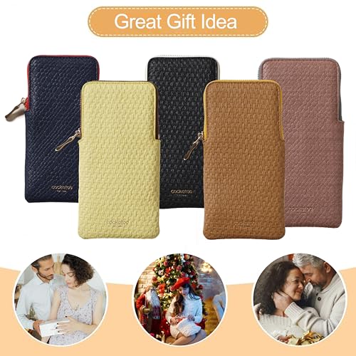 Cockatoo Portable Glasses Case, Drop-Resistant Eyewear Storage Pouch, Slim Soft Case for Sunglasses, with Cleaning Cloth - color: Fresh Salmon