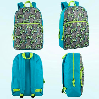 Trail maker Classic 17 inch Backpacks with Adjustable Padded Straps | School Backpacks for Girls, Boys - color: Game Controllers