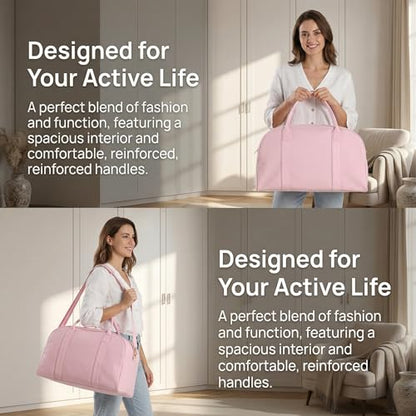 Travel Bag 45L Pink for Airplane Carry On - color: pink
