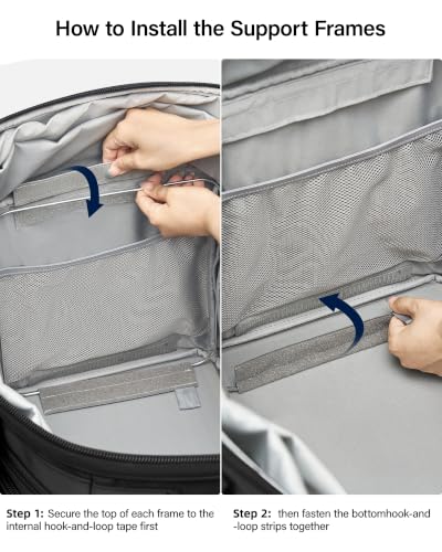 MILADA Expandable Luggage Bags for Travel Large Suitcases with Wheels - color: Black