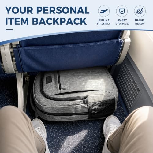 MATEIN Travel Laptop Backpack, 15.6 Inch College School Computer Bag, Grey - color: Austere Grey, size: 15.6 Inch