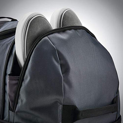 Samsonite Andante 2 Wheeled Duffel Bag – 22-Inch Durable Rolling Luggage with Inline Skate Wheels, Push-Button Handle & Spacious Compartments – Travel-Friendly and Lightweight - Moss Green/Black - color: Riverrock/Black, size: 22-Inch