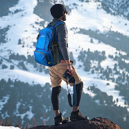 G4Free 40L Lightweight Packable Hiking Backpack, Waterproof Travel Daypack - color: Blue