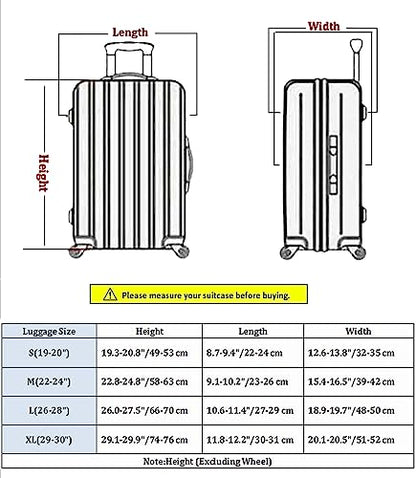 Suitcase Cover 3D Print Design Travel Luggage Protector Trolley Case Cover 22"-24" Sleeve, BluePeacock - color: BluePeacock, size: M(Fits to 22"-24" Trolley Case)