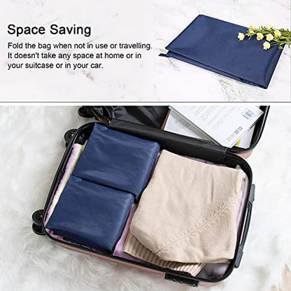 Polecasa 2 Pack Extra Heavy-Duty Laundry Bag with Handles, Navy, 28x36" - color: Navy, size: 28" x 36" | 2 Pack