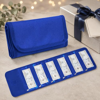 Money Organizer with Zipper,Cash Envelopes Budget Binder - color: Blue