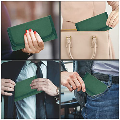 Money Organizer,Money Bags with Zipper Budget Binder Holds Up to 100 bills - color: Green