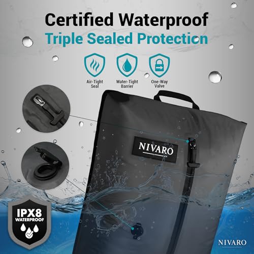 Travel Vacuum Compression Bags | Large 30L 1-Pack | Waterproof & Reusable | Space Saver Bags for Luggage | Wireless Pump Included - size: 1 Pack