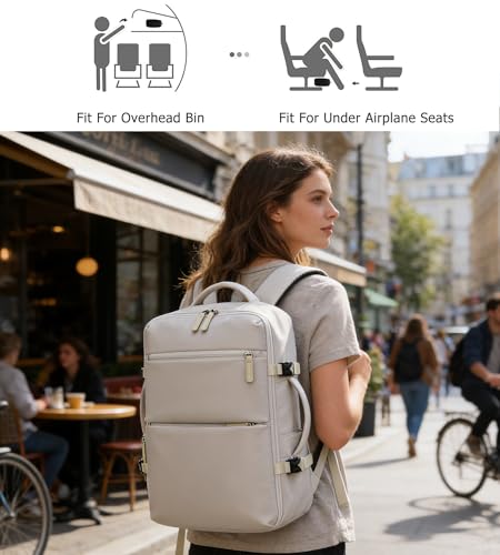 feilario 2 pcs PC Aluminum Frame Carry On Luggage Set, Cup Holder - color: 2/p set Silver zipperless (w/ laptop bag), size: 20.8"