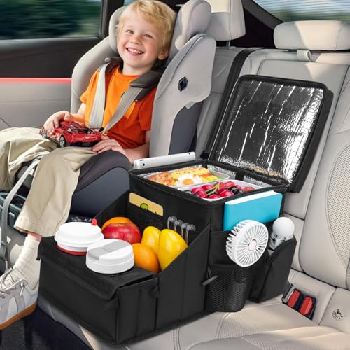 COOLBEBE Car Seat Organizer, Backseat Car Organizer, Black - color: Black