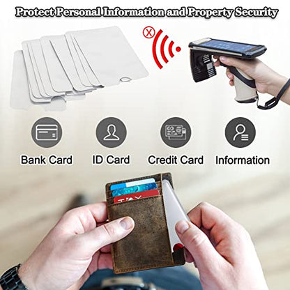 RFID Blocking Sleeves - RFID Card Holder Credit Card Protector for Identity Theft Protection (20)