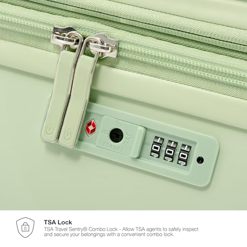 Traveler's Choice Elm Expandable Spinner Luggage Set, Glossy Mint, 29" Checked - color: Glossy Mint, size: 29" Large (1-Piece)