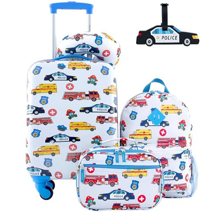 Travelers Club 5 Piece Kids' Luggage Set, First Responders - color: First Responders