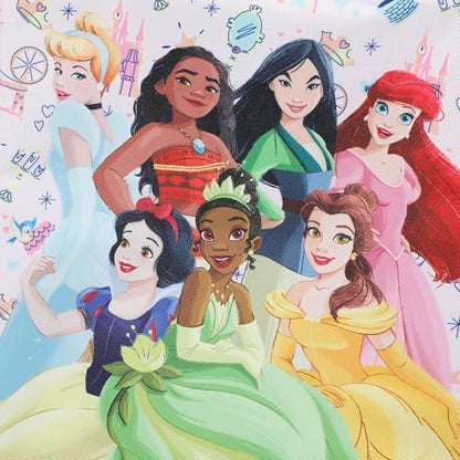 Disney Princess Group Shot & Icons 14" Youth Pink Soft Sided Luggage - color: Disney Group Shot & Icons