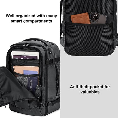 ECOHUB Travel Backpack 18x14x8 Frontier Airlines Personal Item Bag Ash Grey - color: Grey, size: 18 inch