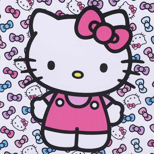 Bioworld Hello Kitty Bows 14" Youth Pink Soft Sided Luggage - color: Hello Kitty Bows Pink