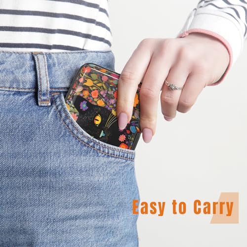 Rimilak Aluminuml Credit Card Holder,Flowers Cat - color: Flowers Cat