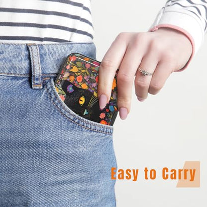 Rimilak Aluminuml Credit Card Holder,Flowers Cat - color: Flowers Cat