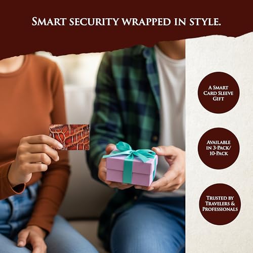 ROGUE WALLET RFID Blocking Credit Card Sleeves, Durable,Alligator(10 pack) - color: Aligator