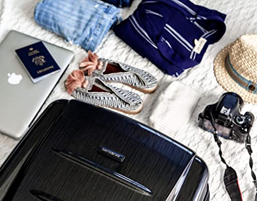 Samsonite Winfield 2 Hardside Expandable Luggage with Spinner Wheels, Brushed Anthracite, 2-Piece Set (20/24) - color: Brushed Anthracite, size: 2-Piece Set (Carry-on/Medium)