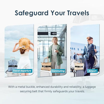 Travel Inspira Travel Belt for Luggage Add a Bag Strap - color: Black-03