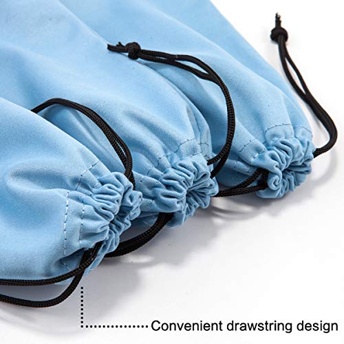 TRIUMPH VISION Glasses Case Soft Eyeglass Case Sunglass Pouch Cloth 3 Pack - color: Blue
