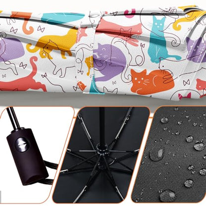 Folding Umbrella, Automatic Small Compact, Sun & Rain - color: SZ02