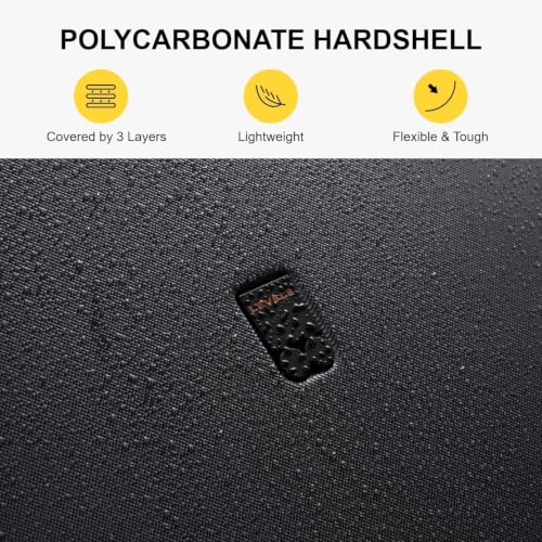 LEVEL8 Hard Shell 20 Inch Carry on Luggage Airline Approved, Polycarbonate - color: Navy, size: Carry-On 20 Inch