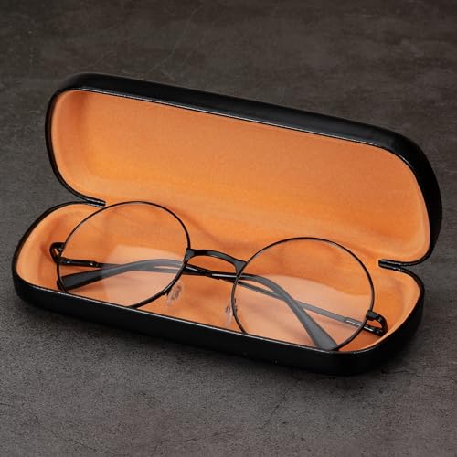 Vemiss Hard Shell Eyeglass Cases, Lightweight Portable Glasses Case for Women Men - color: C-black3